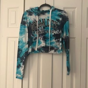 Crop top rye dye Ocean city MD draw strings